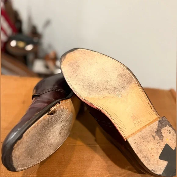 ALDEN Shell Cordovan Plain Toe Monk Strap Dress Shoes | Size 10.5 - Picture 9 of 11